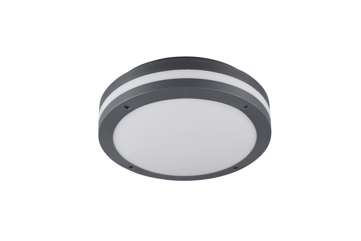 Piave Ø30 Antracit Fra Trio Lighting - Den holdbare konstruktion med IP54-klassificering beskytter mod fugt og støv, og det jævne lys skaber tryghed og komfort året rundt.