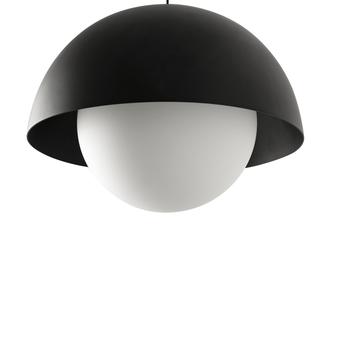 Marisol Ø30 Sort loftslampe Fra Faro Barcelona - Marisol er en stilfuld pendellampe med bl&oslash;de linjer og et minimalistisk retrodesign, der passer ind i alle typer hjem.