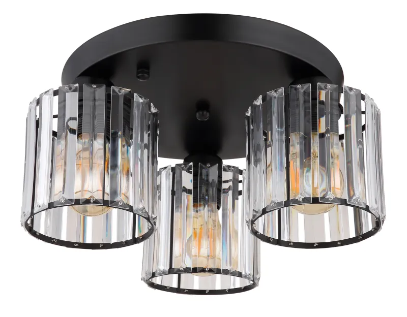 Jordana Ø35 Sort plafond Fra Globo Lighting - Jordana &auml;r en elegant plafond som imponerar med sin eleganta och stilrena design.