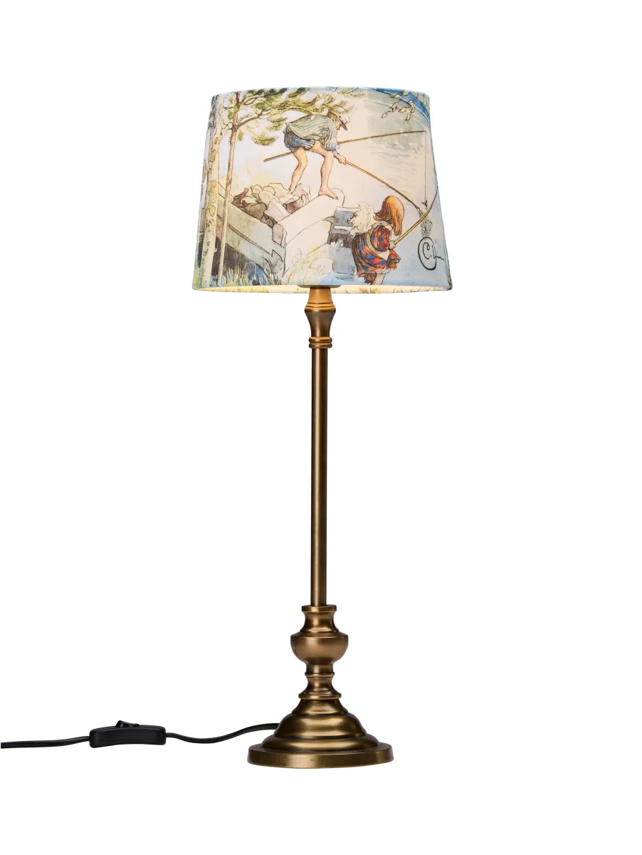 Andrea 53cm Beige bordlampe Fra PR Home - Andrea bordlampen skaber sammen med lampeskærmen Kr&aumlftfangst et elegant look og bliver blikfanget i rummet.
