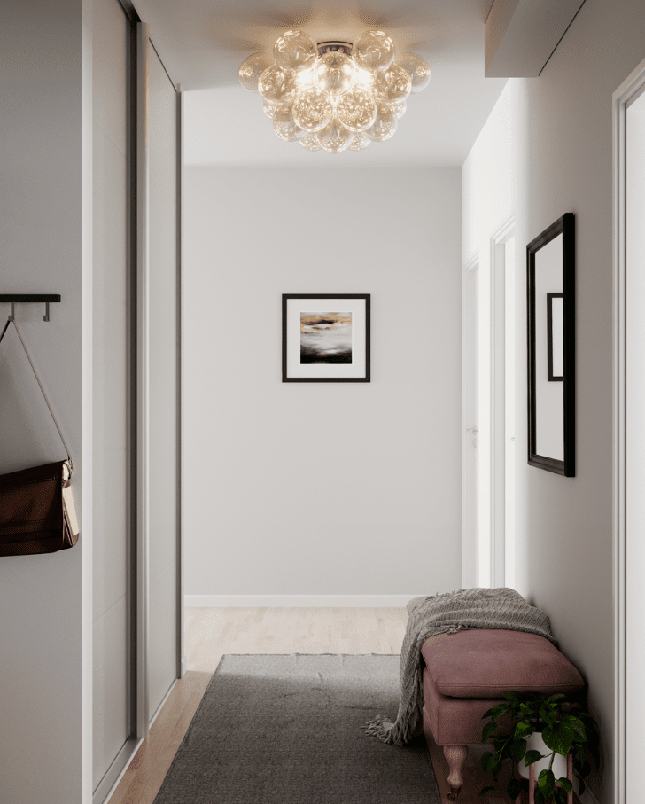 Gross Ø70 Rav plafond Fra By Rydéns - De h&aring;ndlavede glaskugler giver en unik f&oslash;lelse af kvalitet og h&aring;ndv&aelig;rk, samtidig med at de spreder en fin og behagelig gl&oslash;d, der fylder rummet med en bl&oslash;d og indbydende atmosf&aelig;re.