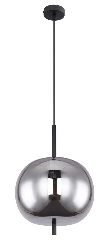 Blacky Ø30 Sort loftslampe Fra Globo Lighting - Blacky &auml;r en stilren armatur som skapar en st&auml;mningsfull och elegant belysning i ditt hem,&nbsp;perfekt i vardagsrum eller matsal.