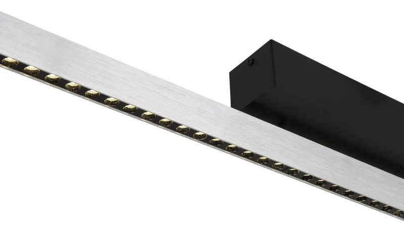 Dentsy 120cm Stål loftslampe Fra Globo Lighting - Med den smidiga touchknappen f&ouml;r av/p&aring; och den stegl&ouml;sa touchdimmern kan du enkelt justera ljusstyrkan efter &ouml;nskem&aring;l.