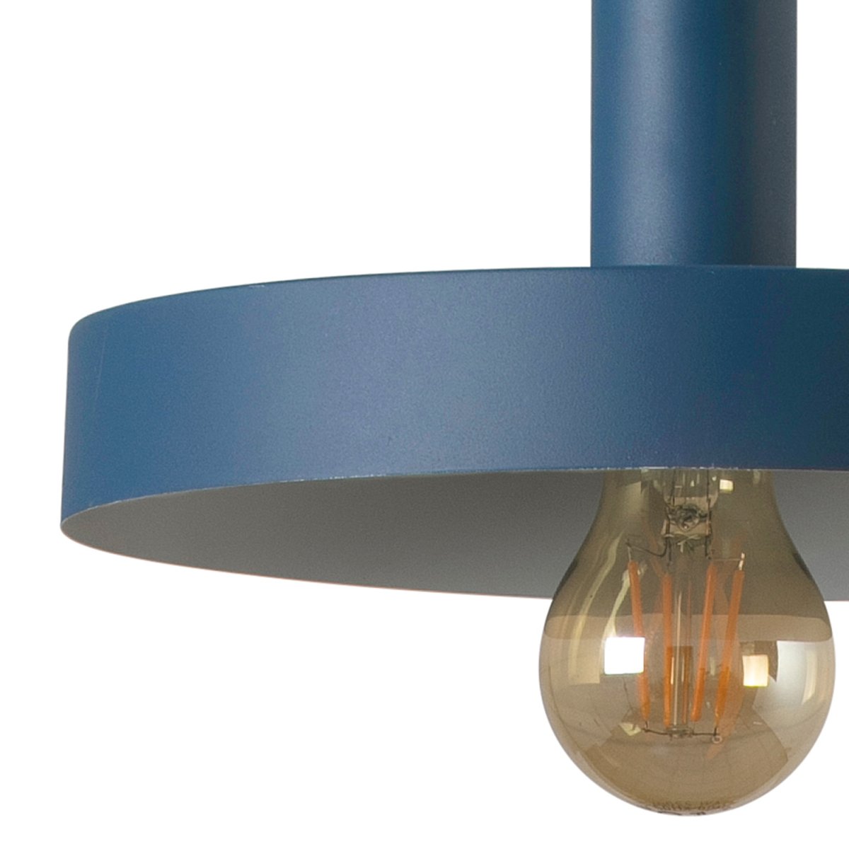 Whizz Ø25 Blå loftslampe Fra Faro Barcelona - Whizz er en stilfuld pendellampe designet af Christoph Friedrich Wagner med en moderne farvekombination af hvid og bl&aring;.