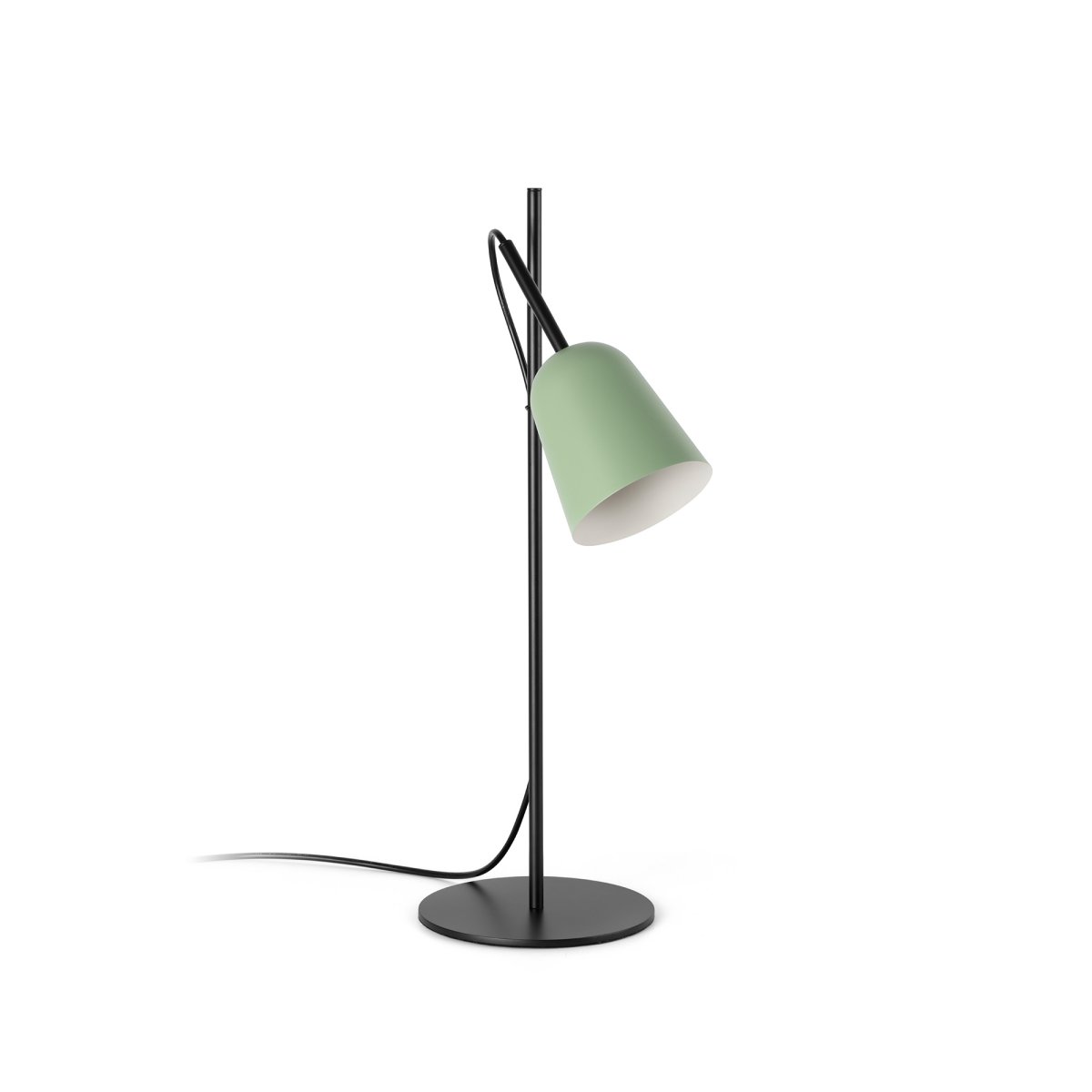 Studio 55cm Grøn skrivebordslampe Fra Faro Barcelona - Studio er en elegant bordlampe designet af Nahtrang - inspireret af ikonisk design fra 1950'erne, fortolket med moderne enkelhed.