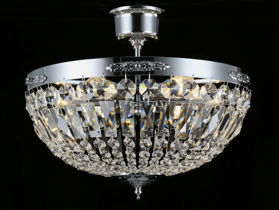 Rhea Ø40 Sølv krystal Fra Norrsken Design - Disse krystaller reflekterer lyset på en fortryllende måde og skaber en eksklusiv atmosfære i dit værelse.