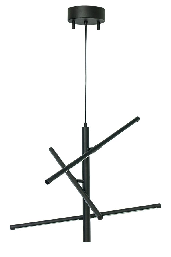 Stecco Ø60 Sort loftslampe Fra Aneta Lighting - Armene kan vinkles i flere retninger, hvilket skaber en god spredning af lyset.