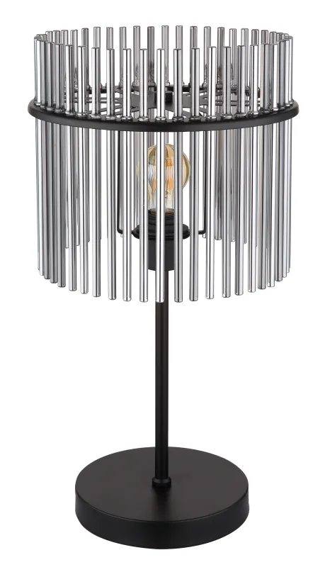 Gorley 55cm Sort bordlampe Fra Globo Lighting - Med sitt genomt&auml;nkta utf&ouml;rande och h&ouml;gkvalitativa material sm&auml;lter Gorley harmoniskt in i moderna inredningsstilar och ger varje rum en stilfull touch.