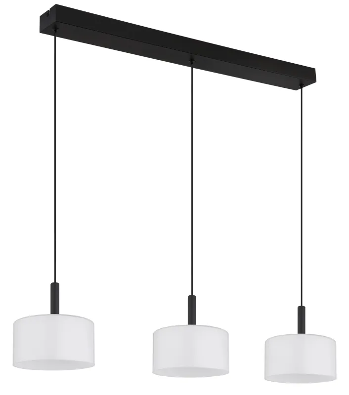 Trenton 96cm Hvid loftslampe Fra Globo Lighting - Denna takpendel &auml;r idealisk f&ouml;r matsalar och k&ouml;k, d&auml;r den skapar en inbjudande atmosf&auml;r och ett stilrent uttryck.