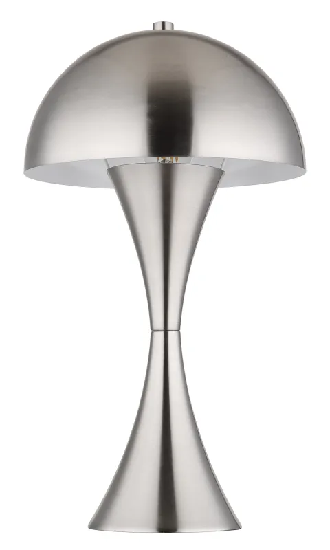 Dima 36cm Nikkel bordlampe Fra Globo Lighting - Perfekt f&ouml;r moderna milj&ouml;er, d&auml;r den ger en sofistikerad touch samtidigt som den sprider behagligt ljus.