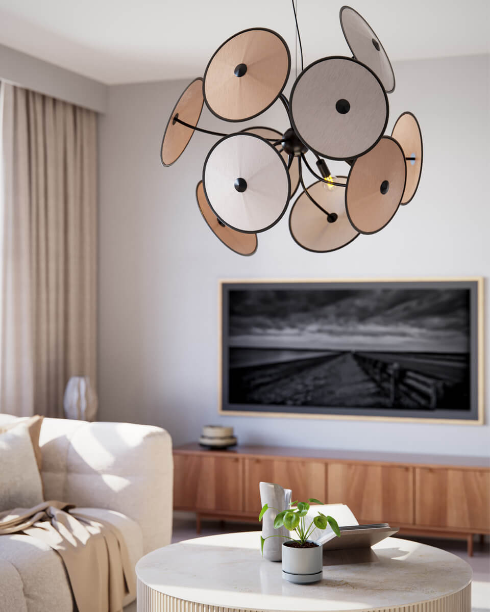 Cappello Ø82 Beige loftslampe Fra By Rydéns - Cappello l&oslash;fter dit v&aelig;relse til nye niveauer med dets st&oslash;rrelse og fleksibilitet.