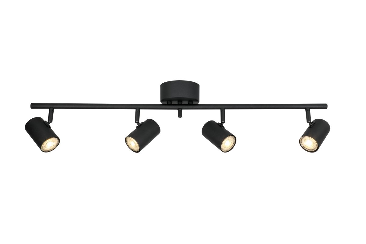 Omega 4 Sort spotlight Fra Nordic Lighting - Omega er en klassisk spotlight med et moderne design i mat sort metal.