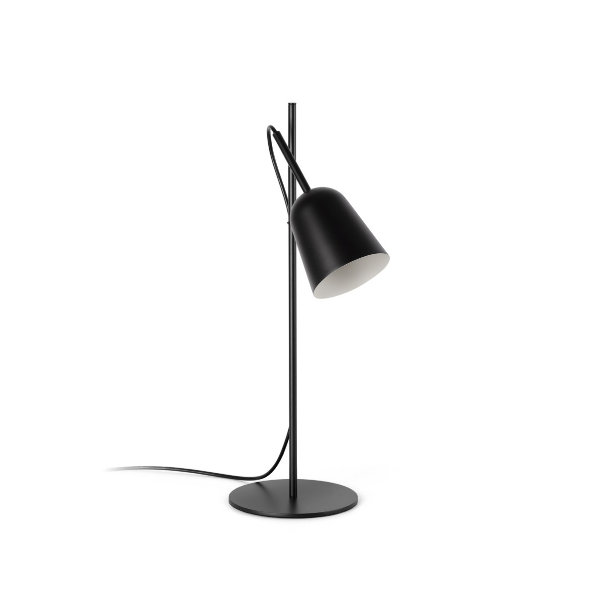 Studio 55cm Sort skrivebordslampe Fra Faro Barcelona - Studio er en elegant bordlampe designet af Nahtrang - inspireret af ikonisk design fra 1950'erne, fortolket med moderne enkelhed.