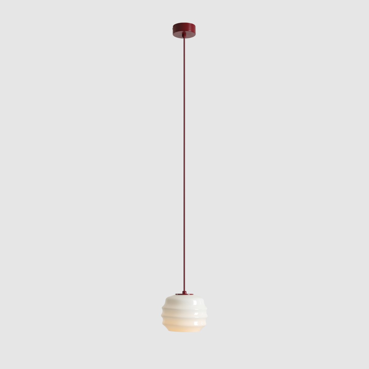 Puff Ø16 Bourgogne loftslampe Fra Artera - Puff spreder et blødt og behageligt lys, der bidrager til en hyggelig atmosfære.