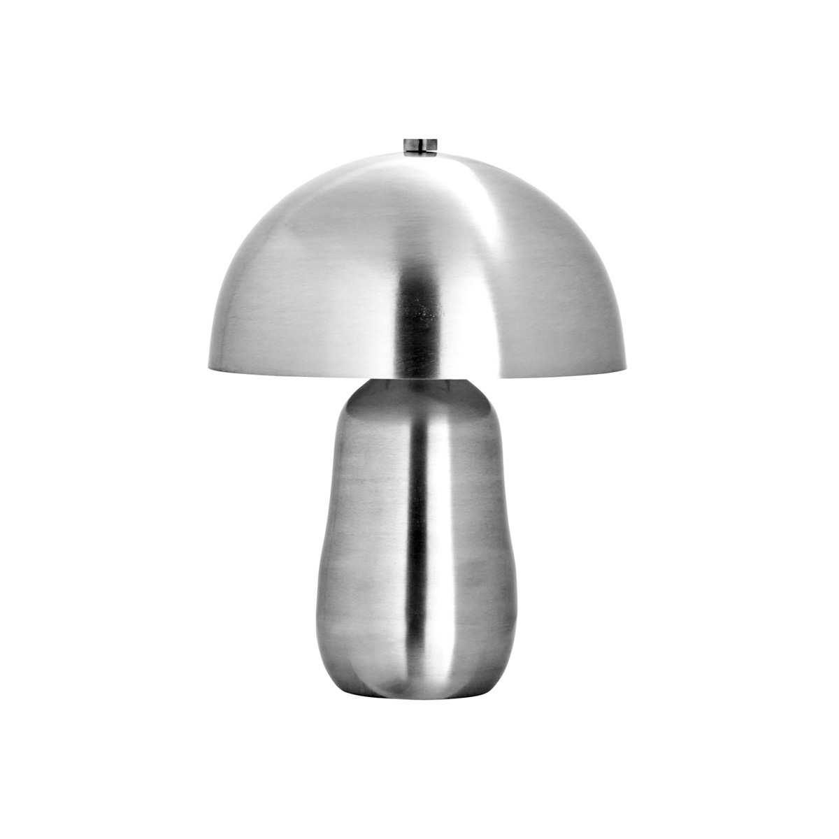 Roomie 33cm Børstet sølv bordlampe Fra House Doctor - Moderne og stilfuld p&aring; skrivebordet, et personligt pr&aelig;g p&aring; natbordet eller som en dekorativ detalje i stuen - lampen l&oslash;fter ethvert rum med subtil finesse.