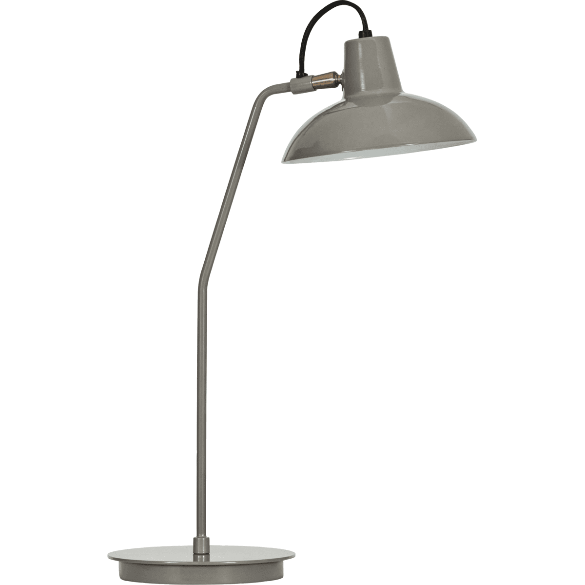 Desk 50cm Grå skrivebordslampe Fra House Doctor - Denne gr&aring; lampen kombinerer rene linjer og en glat emaljefinish, hvilket gør den både moderne og tidløs.