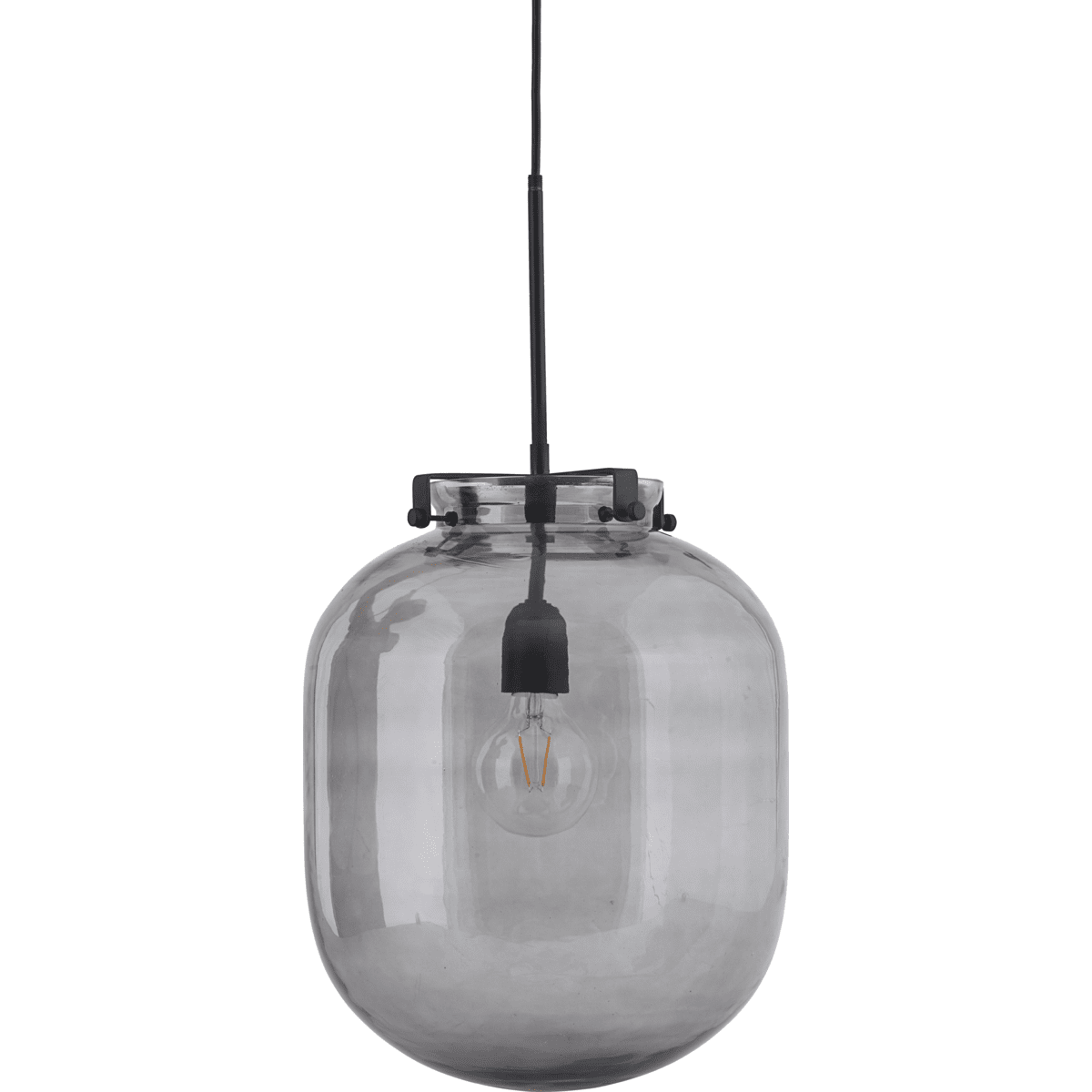 Ball Ø30 Sort loftslampe Fra House Doctor - Lampen har et smukt og organisk formsprog, der giver et lyst og feminint udtryk.
