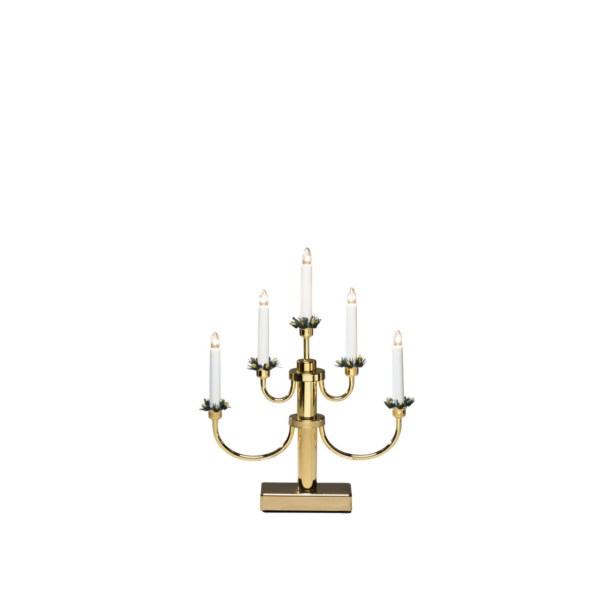 Candelabra 5 Lights Messing Fra Konstsmide - Perfekt til at skabe en hyggelig og indbydende stemning i advent og jul.