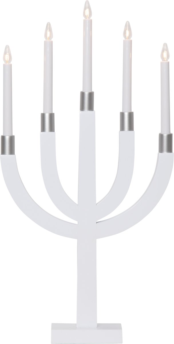 Elias Hvid Fra Star Trading - Leveres med 1,8 m hvid ledning, str&oslash;mafbryder og stik.