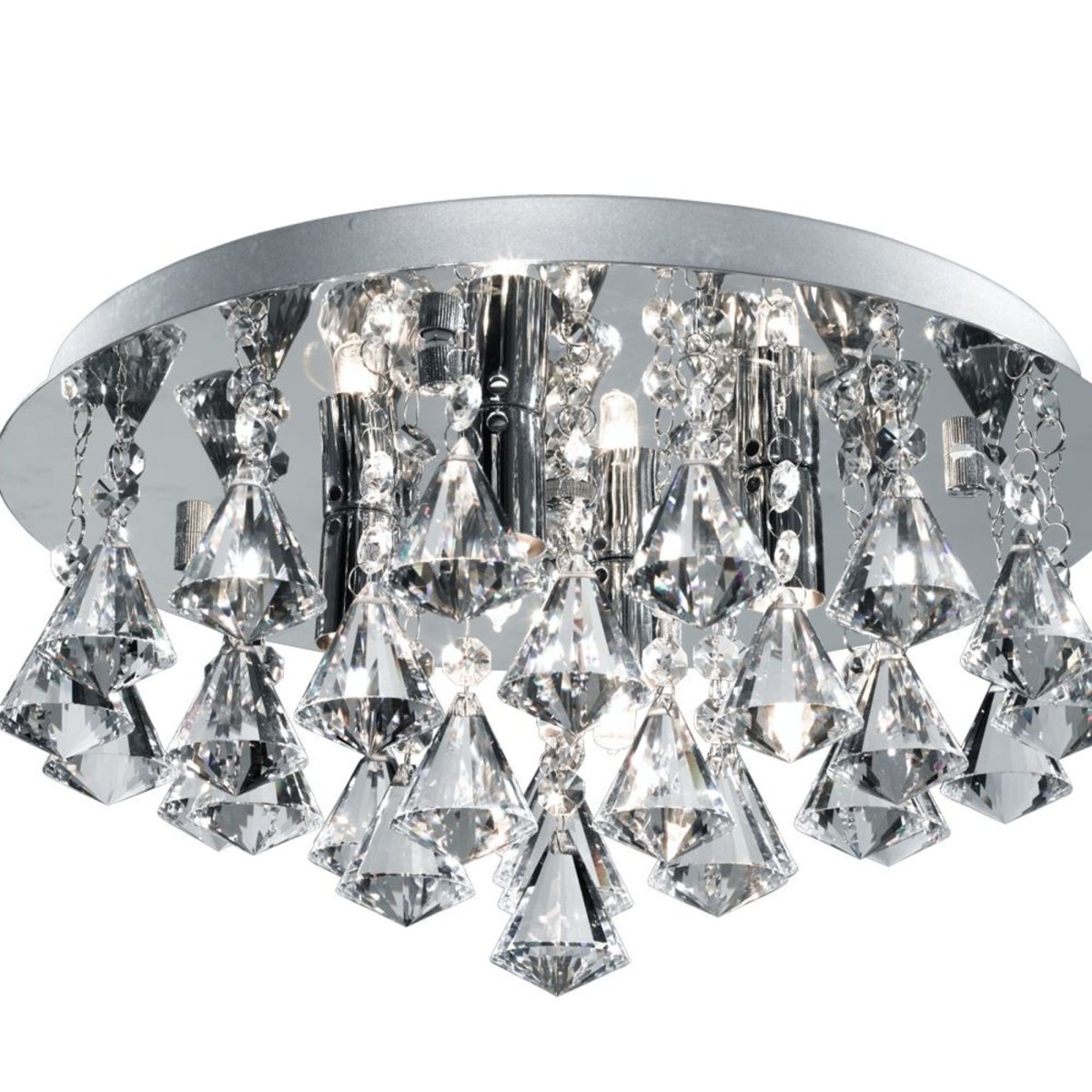 Hanna Ø38 Chrom badeværelseslampe Fra Searchlight - Skab en eksklusiv følelse i dit hjem med en lampe, der kombinerer både funktion og luksus.