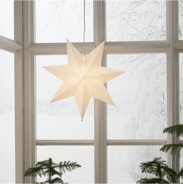 Lysa Ø43 Hvid Fra Star Trading - Leveres med en 3,5 m hvid ledning og stik.