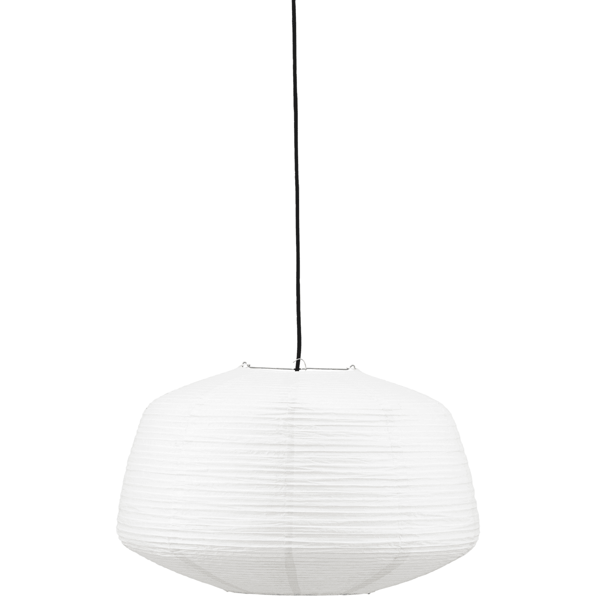 Bidar Skærm Ekskl. Ophæng Ø50 Hvid loftslampe Fra House Doctor - Det fine materiale giver et naturligt og behageligt lys og lampesk&aelig;rmens smukke form skaber et personligt look, der passer perfekt ind i ethvert hjem.