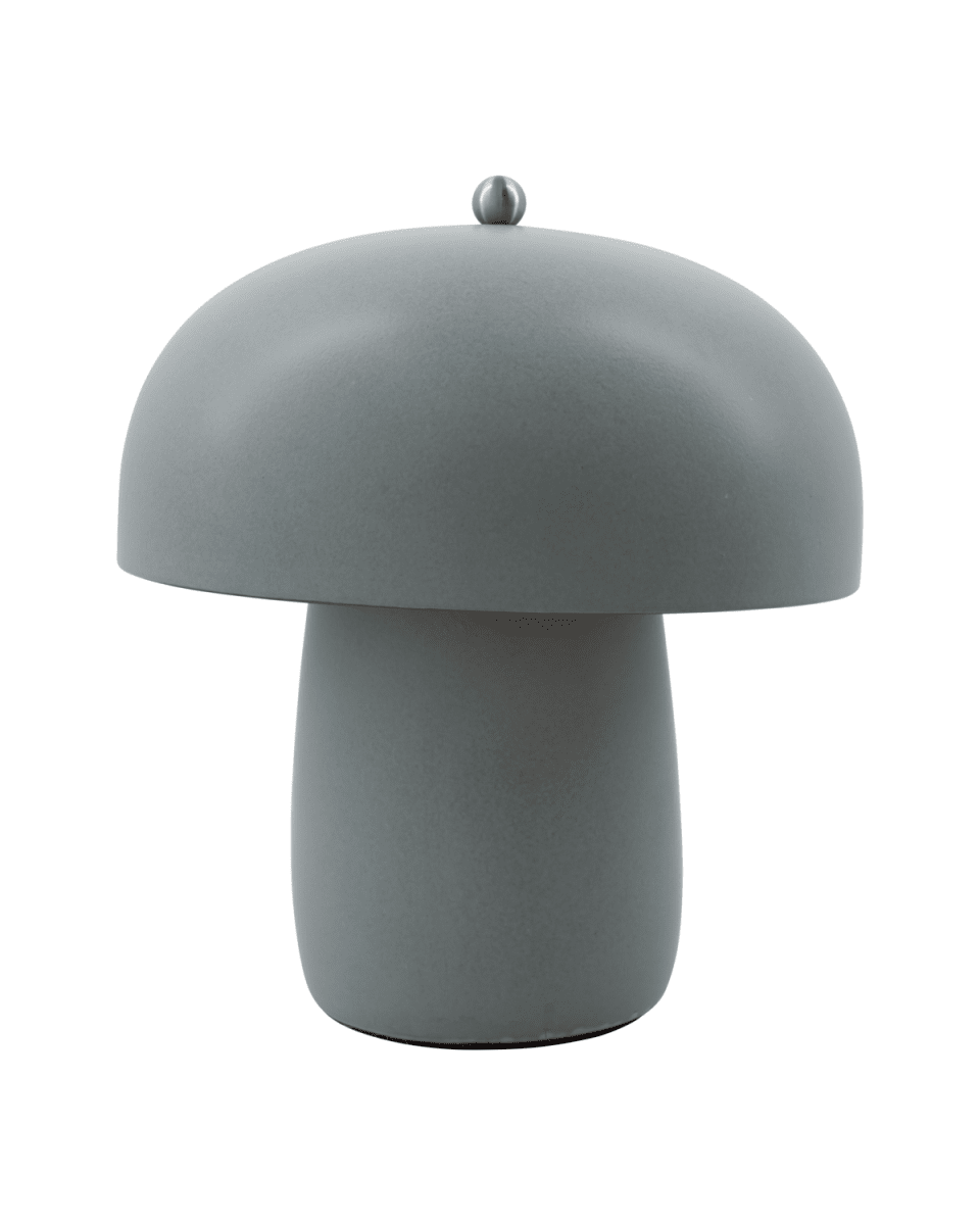 Moss 30cm Grå bordlampe Fra House Doctor - Nyd den bløde, omgivende glød ved at placere bordlampen på en skænk eller et sidebord, fordi den også fokuserer på den skulpturelle appel.