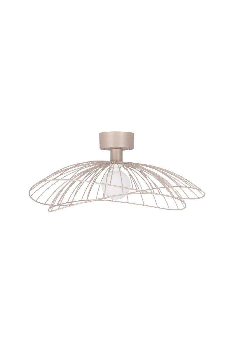 Ray Ø60 Beige væglampe Fra Globen Lighting - Lampen kan monteres både i loftet og på væggen, hvilket gør den fleksibel i brug.