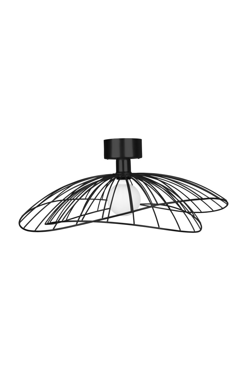 Ray Ø60 Sort væglampe Fra Globen Lighting - Lampen kan monteres b&aring;de i loftet og p&aring; v&aelig;ggen, hvilket g&oslash;r den fleksibel i brug.