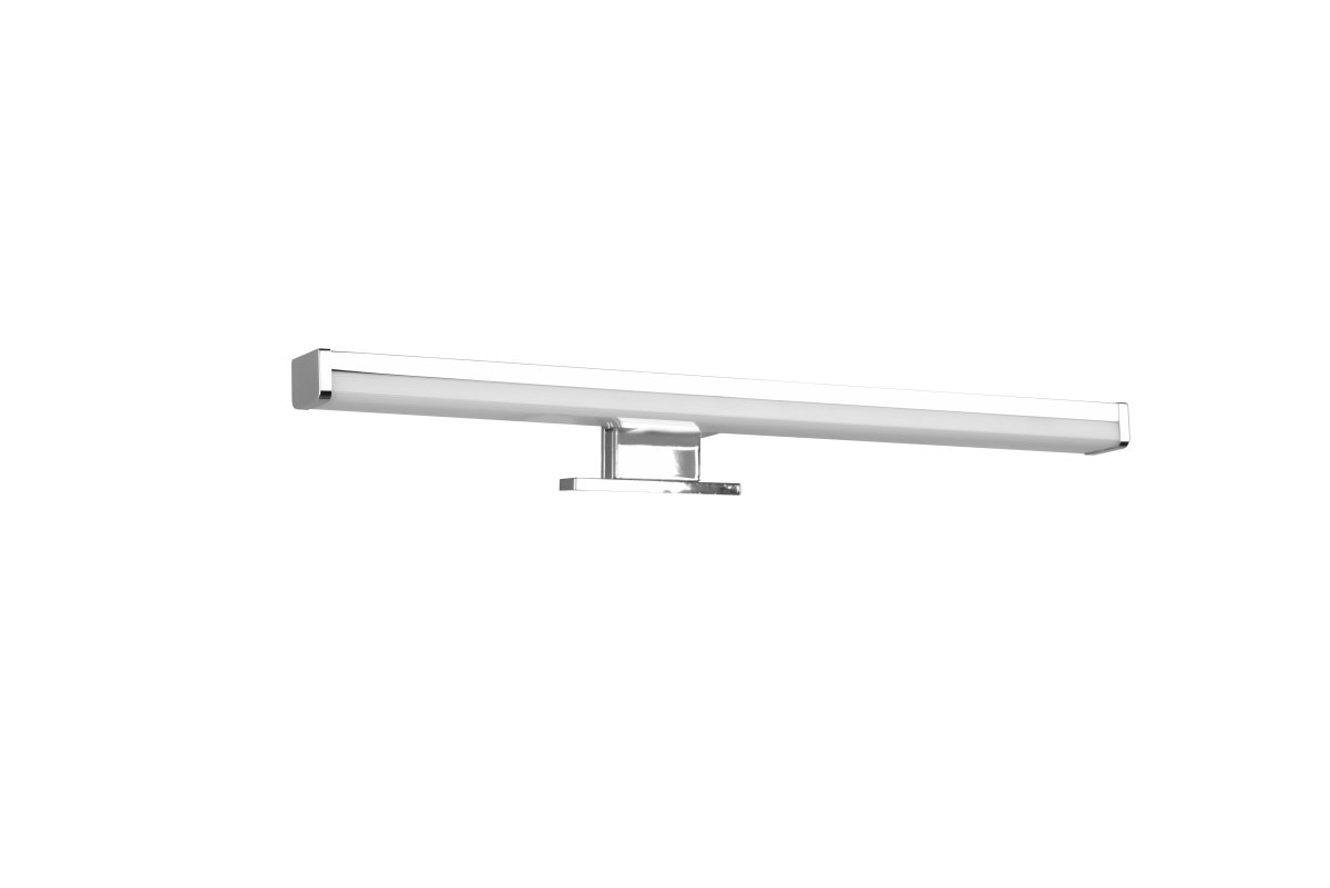 Lino 40cm Chrom badeværelseslampe Fra Trio Lighting - Den har IP44-beskyttelse, hvilket g&oslash;r den perfekt til badev&aelig;relser, og det slanke design med kromfinish passer ind i mange indretninger.