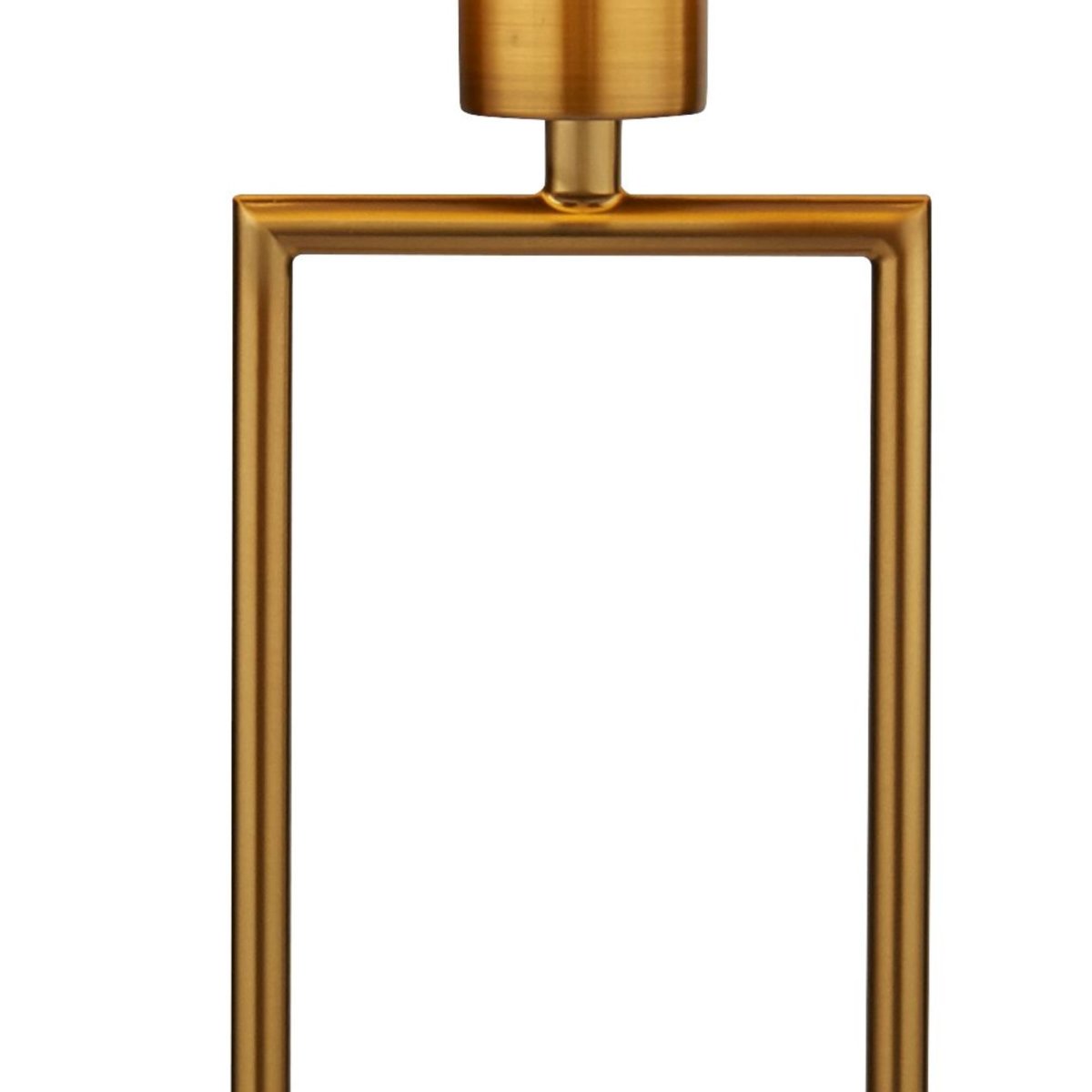 Claire 45cm Guld bordlampe Fra Searchlight - Med sin åbne og luftige ramme og en rund marmorbund giver den en moderne, men tidløs følelse, der passer perfekt ind i både klassisk og nutidigt interiør.