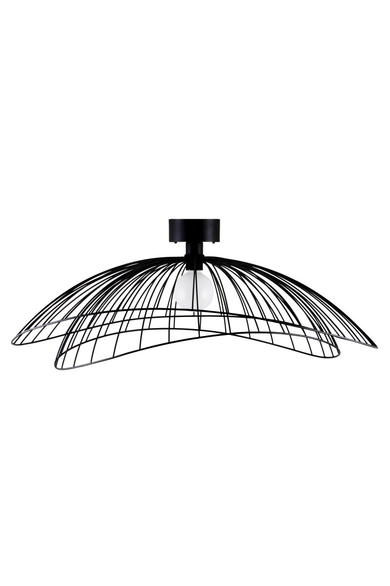 Ray Ø85 Sort væglampe Fra Globen Lighting - Lampen kan monteres både i loftet og på væggen, hvilket gør den fleksibel i brug.
