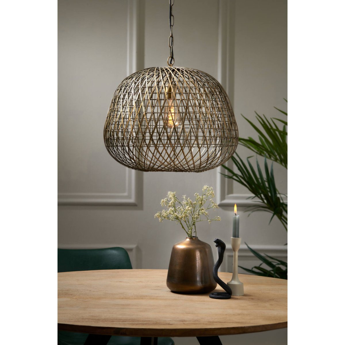 Alwina Ø50 Bronze loftslampe Fra Light & Living - 