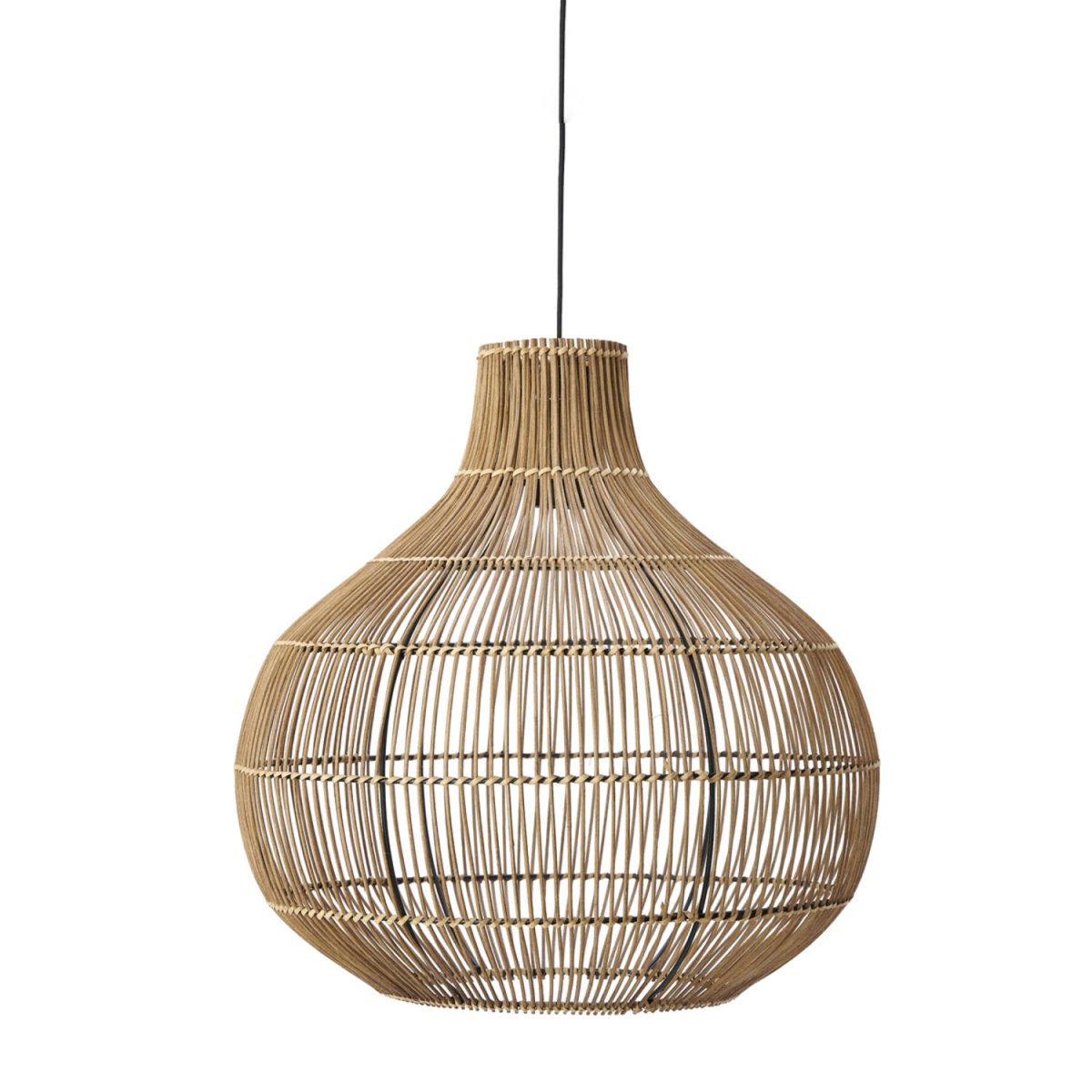 Pacino Ø50 Natur loftslampe Fra Light & Living - Pacino er en smuk pendellampe lavet af rattan, der giver et bohemeagtigt og naturligt udtryk.