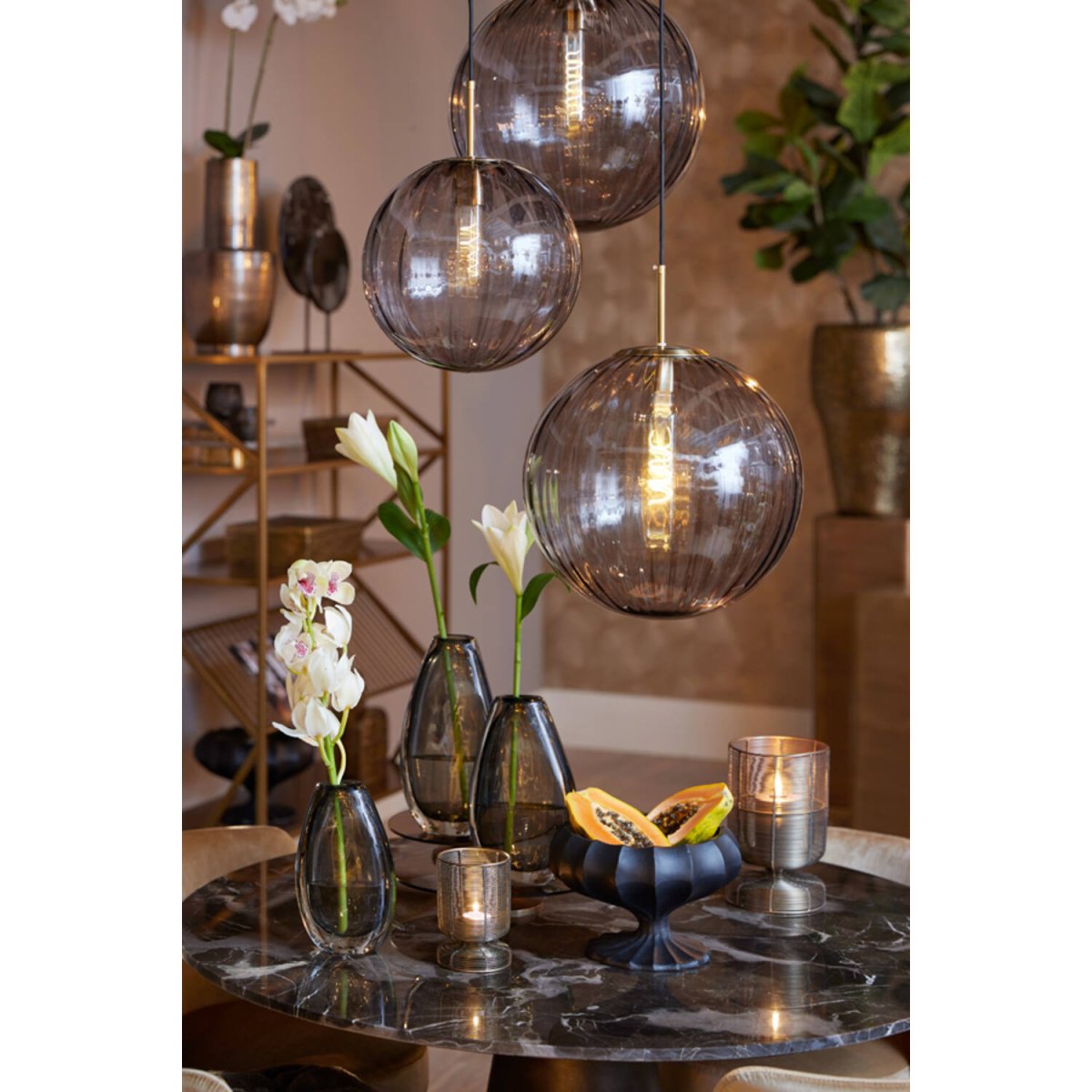 Magdala Ø30 Grå loftslampe Fra Light & Living - 