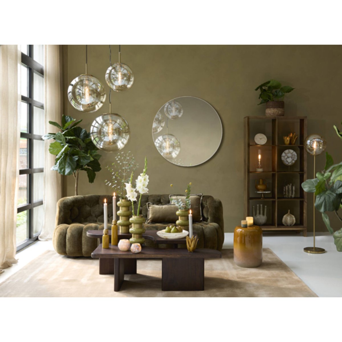 Medina Ø48 Gennemsigtig loftslampe Fra Light & Living - 