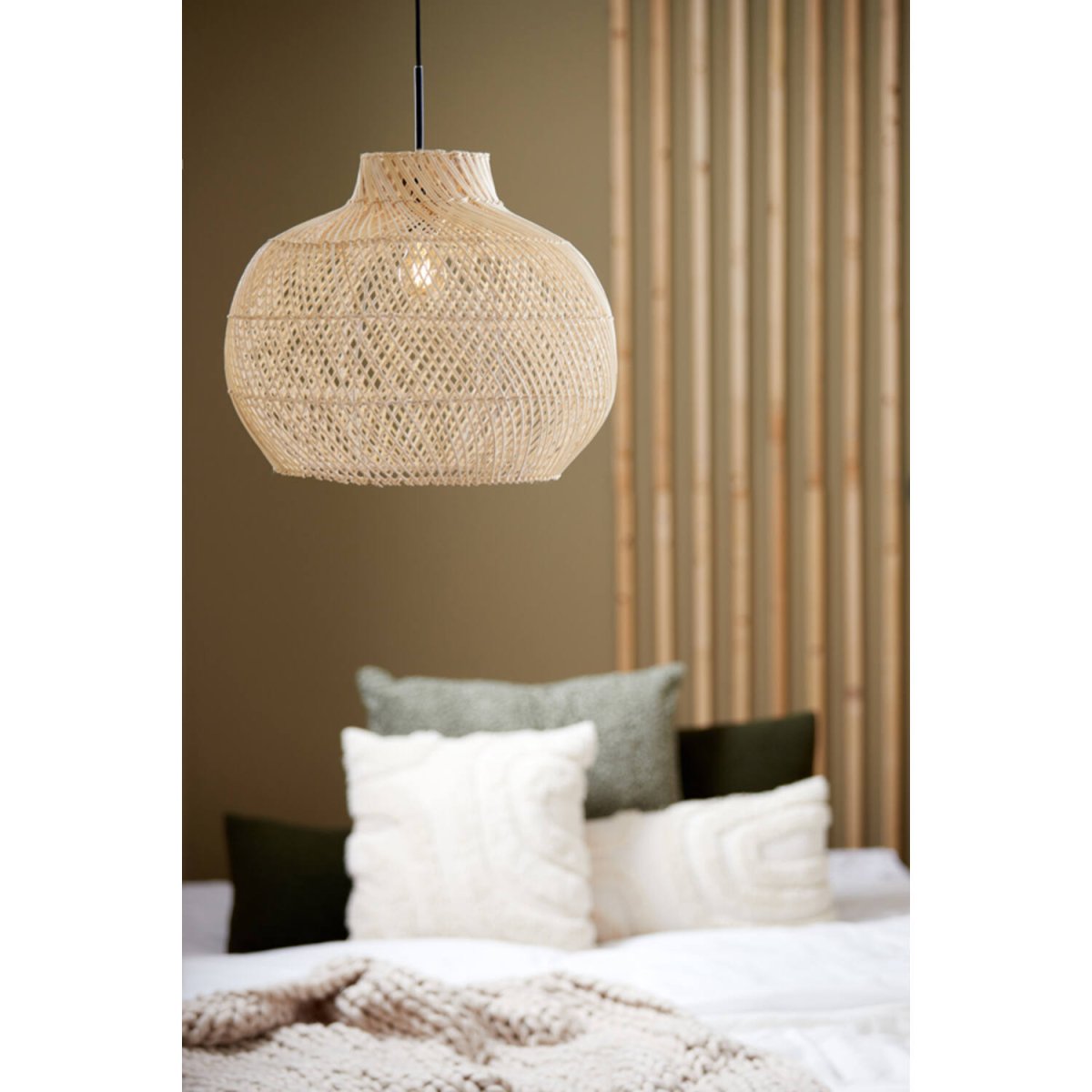 Charita Ø46 Natur loftslampe Fra Light & Living - 