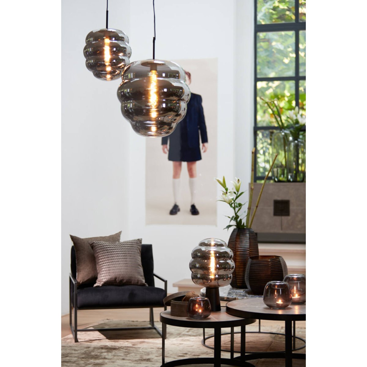 Misty Ø45 Røgfarvet loftslampe Fra Light & Living - 