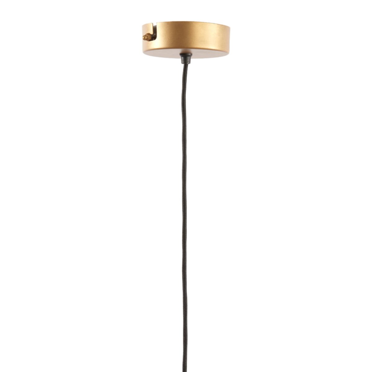 Fodara Ø48 Natur loftslampe Fra Light & Living - Skærmen er viklet ind i snoet jutetråd, hvilket skaber et let og luftigt udseende.
