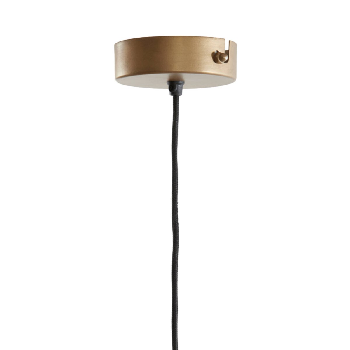 Fodara Ø60 Natur loftslampe Fra Light & Living - Skærmen er viklet ind i snoet jutetråd, hvilket skaber et let og luftigt udseende.
