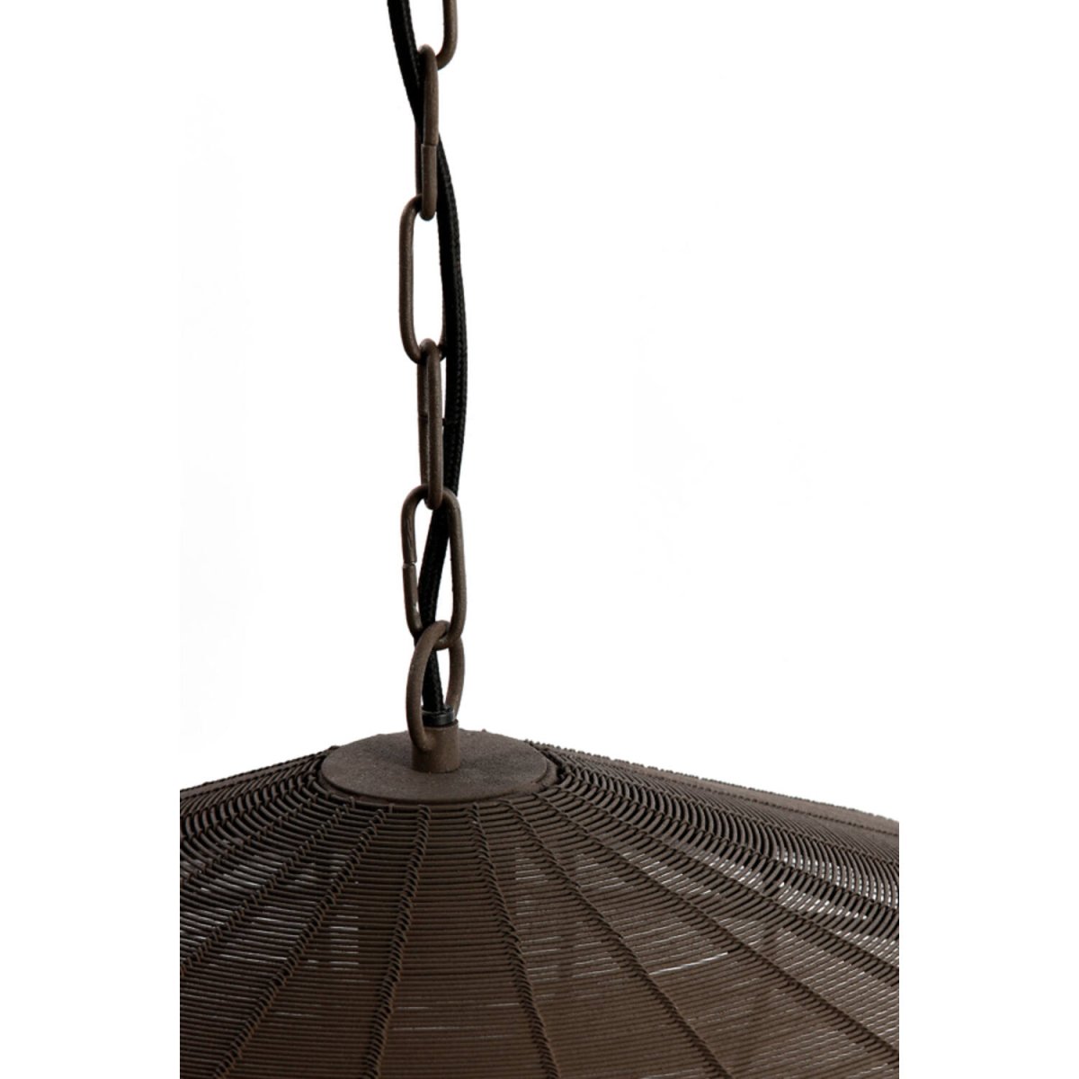 Bahoto Ø40 Mørkebrun loftslampe Fra Light & Living - Dens flade form og luftige konstruktion skaber et behageligt lysspil, perfekt til et moderne og sofistikeret interiør.