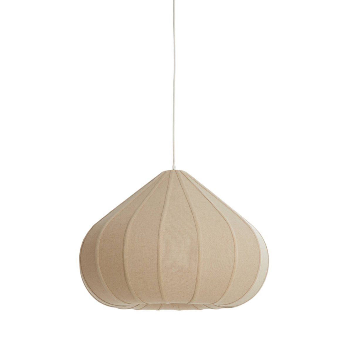 Zubeda Ø60 Brun loftslampe Fra Light & Living - Zubeda er en stilfuld pendellampe med en naturlig brun hørskærm.
