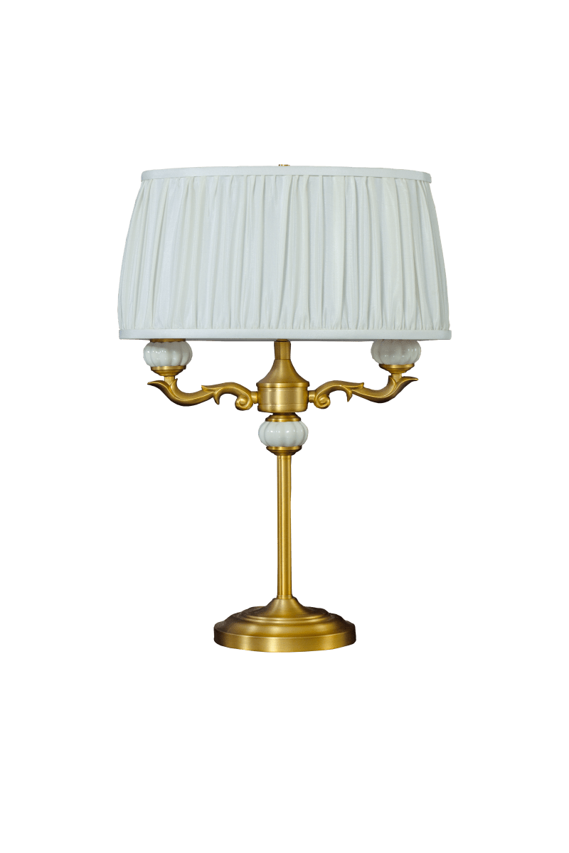 Toulouse 55cm Guld bordlampe Fra Aneta Lighting - Toulouse bordlampen har et klassisk og elegant udtryk med dekorative detaljer og en smuk guldfinish.