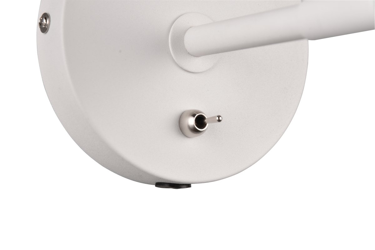 Enzo 16cm Hvid læselampe Fra Trio Lighting - Enzo er en væglampe med et stilfuldt, minimalistisk design, der løfter din indretning med subtil elegance.