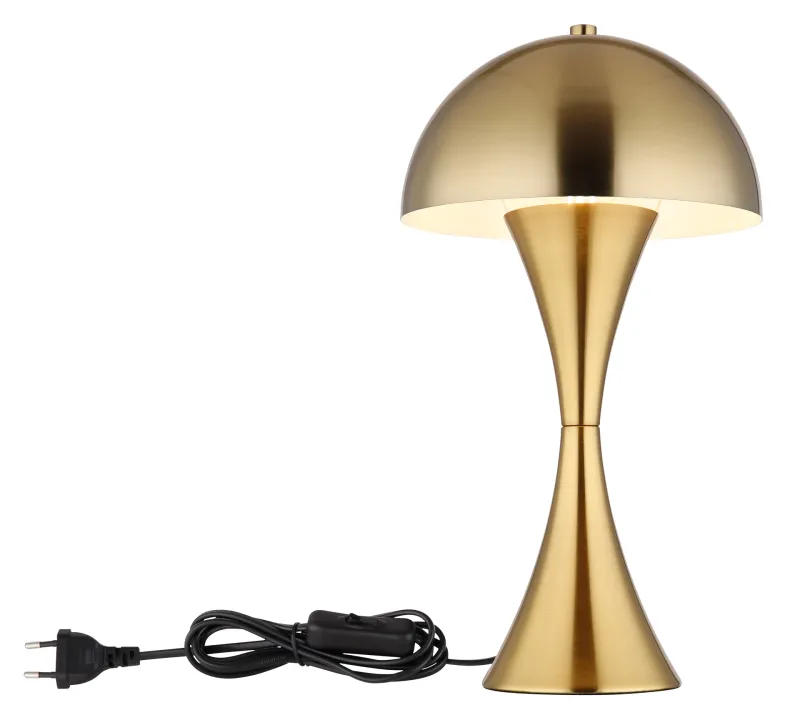 Dima 36cm Guld bordlampe Fra Globo Lighting - Perfekt f&ouml;r moderna milj&ouml;er, d&auml;r den ger en sofistikerad touch samtidigt som den sprider behagligt ljus.