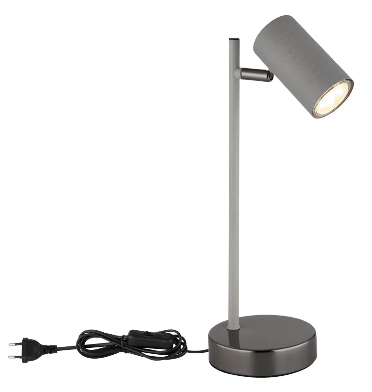 Robby 35cm Grå skrivebordslampe Fra Globo Lighting - Robby &auml;r en praktisk skrivbordslampa som blir ett stilfullt tillskott till ditt hem.