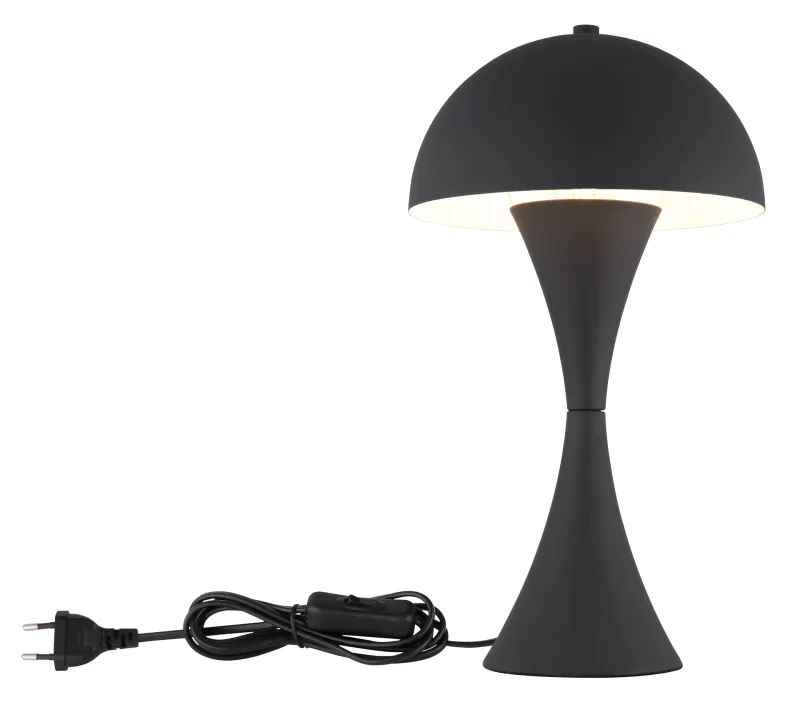 Dima 36cm Sort bordlampe Fra Globo Lighting - Perfekt f&ouml;r moderna milj&ouml;er, d&auml;r den ger en sofistikerad touch samtidigt som den sprider behagligt ljus.