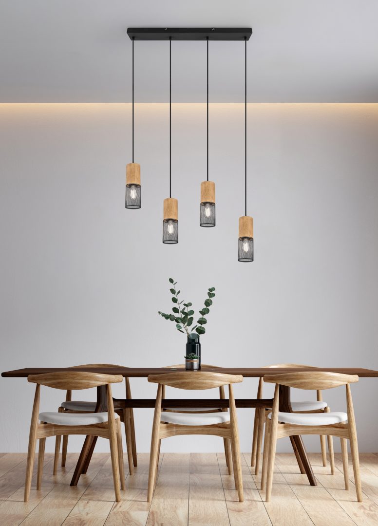 Tosh 65cm Sort loftslampe Fra Trio Lighting - 