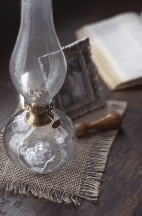 Kerosene lamp elisabeth round small Gennemsigtig Fra Strömshaga - Passer med væge artikelnummer 116210 og brændere med artikelnummer 128118G.