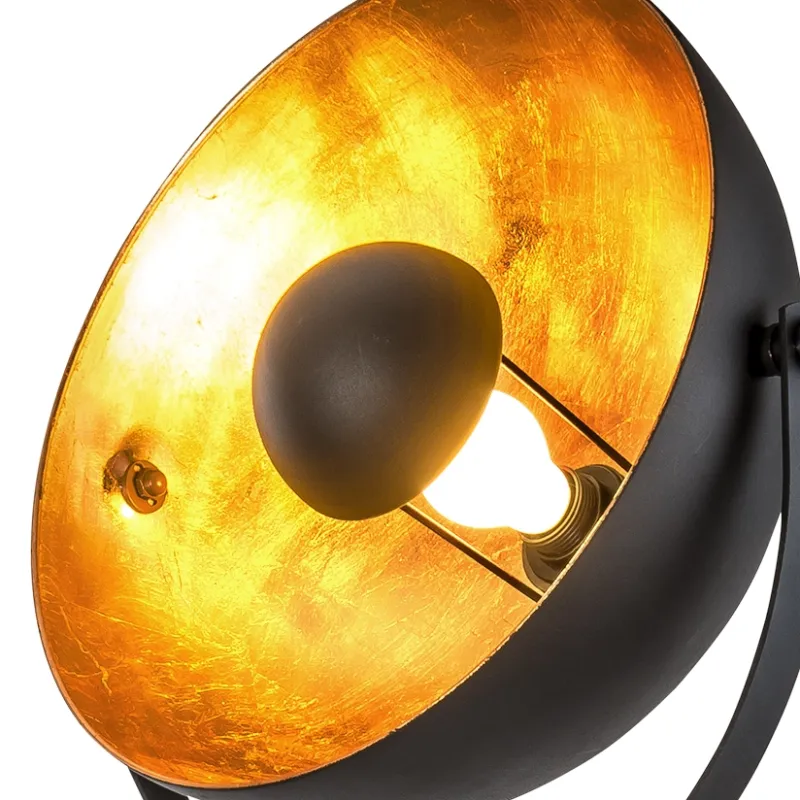 Bowy Sort gulvlampe Fra Globo Lighting - &nbsp;Bowy &auml;r det perfekta valet f&ouml;r dig som vill kombinera stil och funktion &ndash; en golvlampa som skapar en inbjudande och modern atmosf&auml;r i ditt hem.